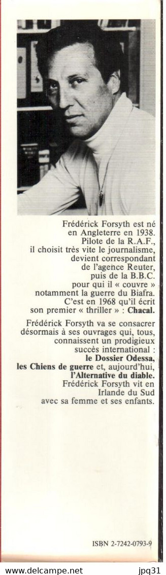 Frederick Forsyth - L'alternative Du Diable - 1980 - Ohne Zuordnung