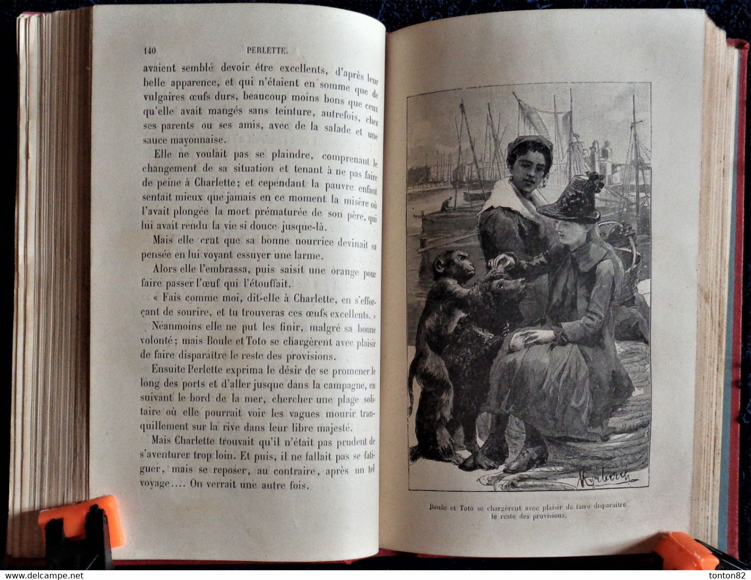 Mme Jeanne Cazin - PERLETTE - Bibliothèque Rose Illustrée - ( 1887 ).