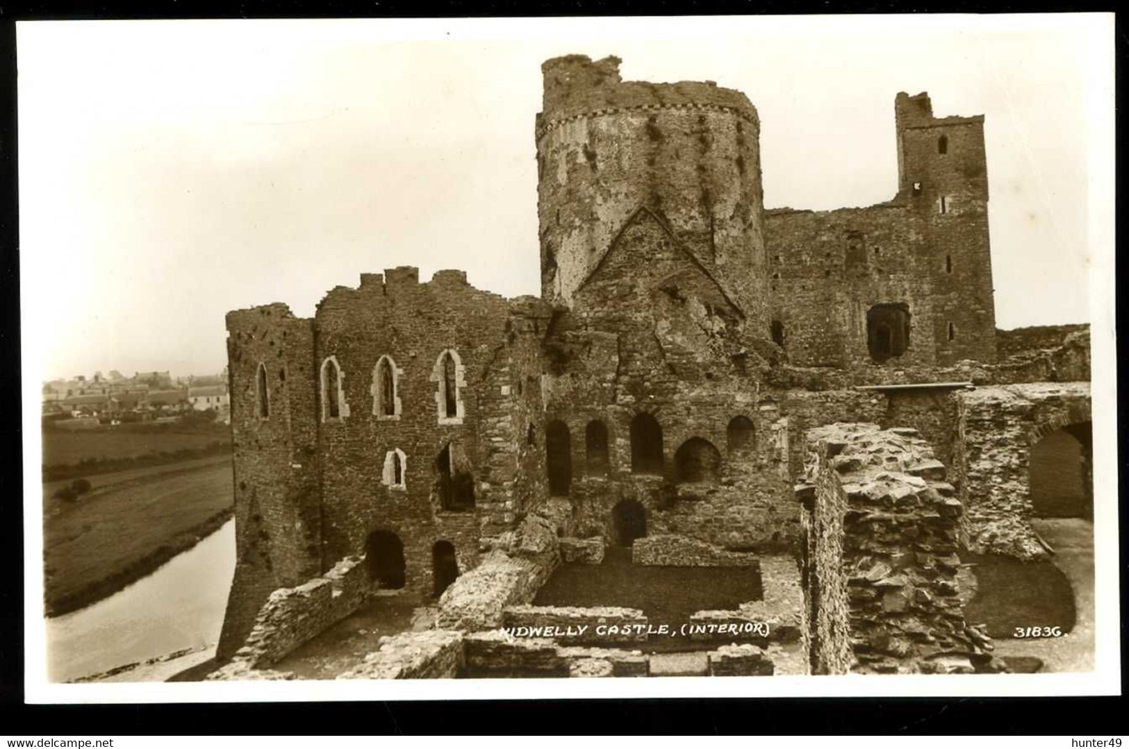 Kidwelly Castle Interior Coin Plié Folded Corner - Carmarthenshire