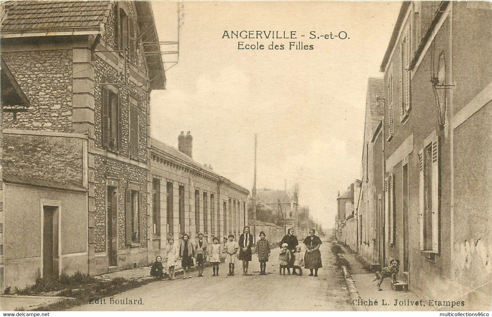 180622 - 91 ANGERVILLE école Des Filles  - édit Boulard - Angerville
