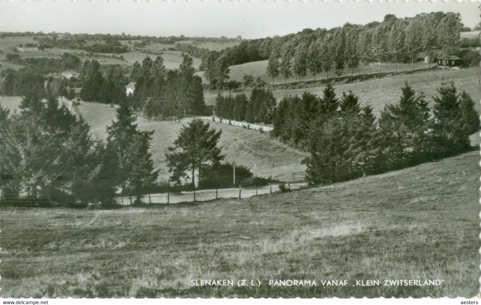 Slenaken 1964; Panorama Vanaf Klein Zwitserland - Gelopen. (Gebr. Simons - Ubach Over Worms) - Slenaken