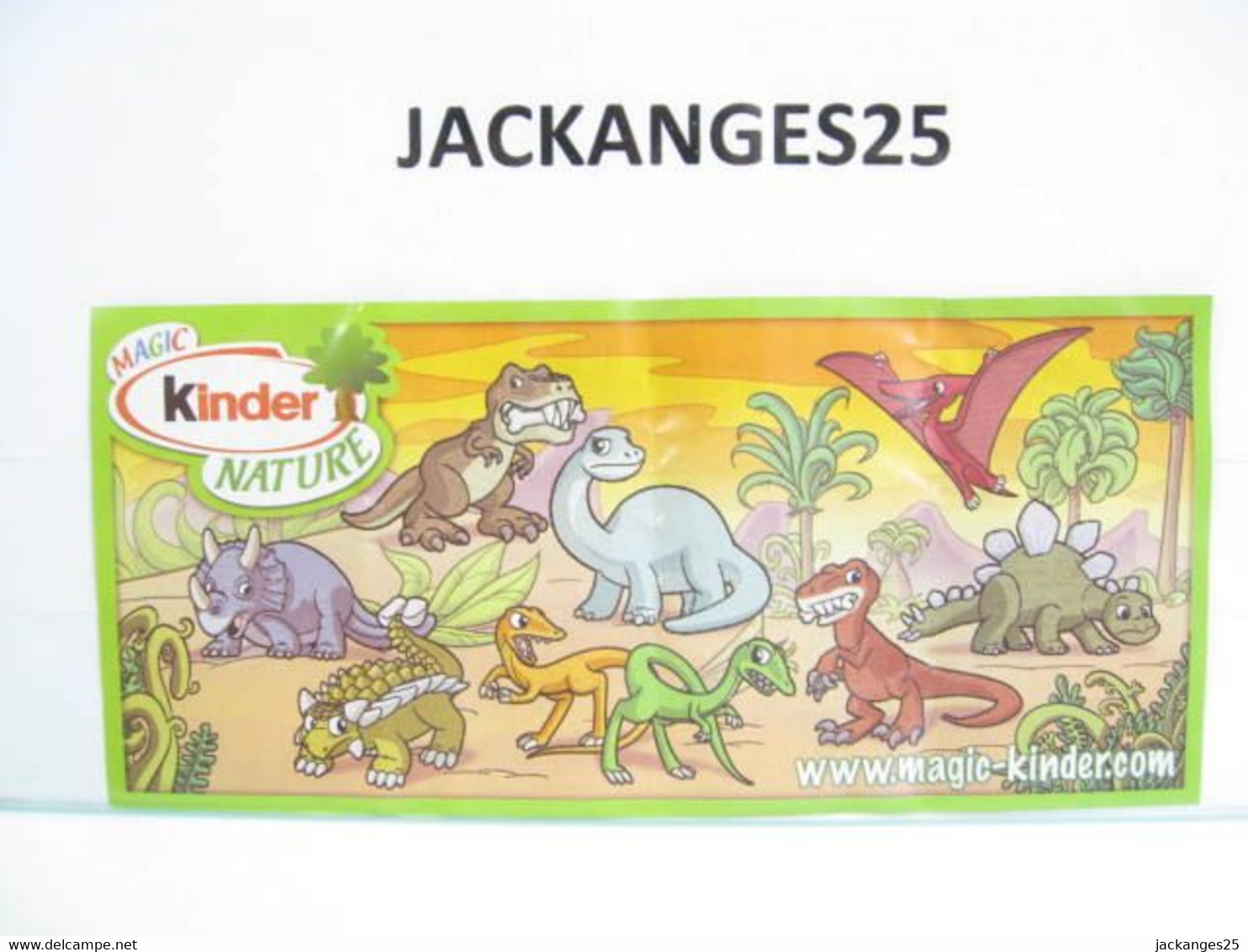 KINDER MPG UN 01 A DINOSAURE BRONTOSAURUS ANIMAUX NATURE NATOONS TIERE 2010 + BPZ A NATURE - Families