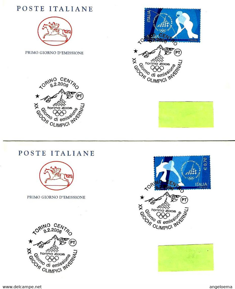 ITALIA ITALY - 2006 TORINO XX Olimpiade Invernale Winter Olympic Games Serie Compl.9v. Su 9 Buste Fdc PT - 7700 - Invierno 2006: Turín