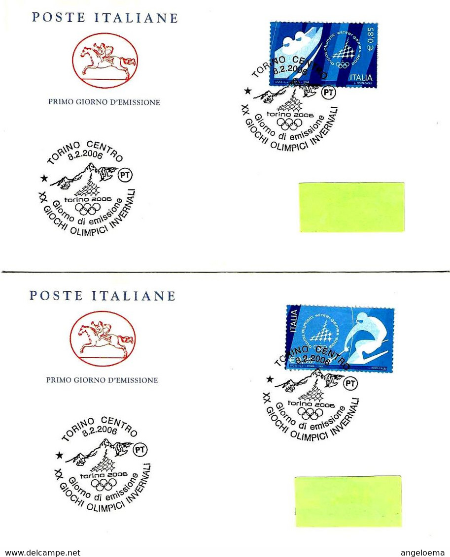 ITALIA ITALY - 2006 TORINO XX Olimpiade Invernale Winter Olympic Games Serie Compl.9v. Su 9 Buste Fdc PT - 7700 - Hiver 2006: Torino