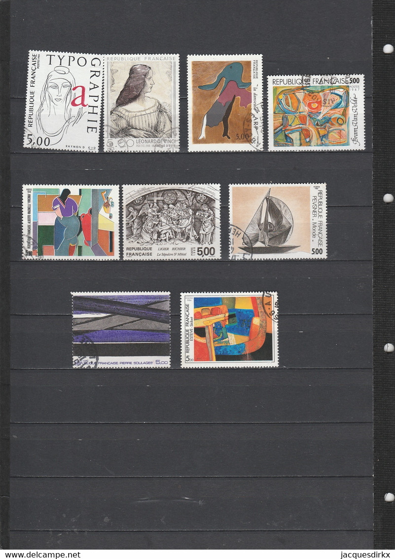 France   .   Y&T    .    9   Timbres       .     O    .       Oblitéré - Used Stamps