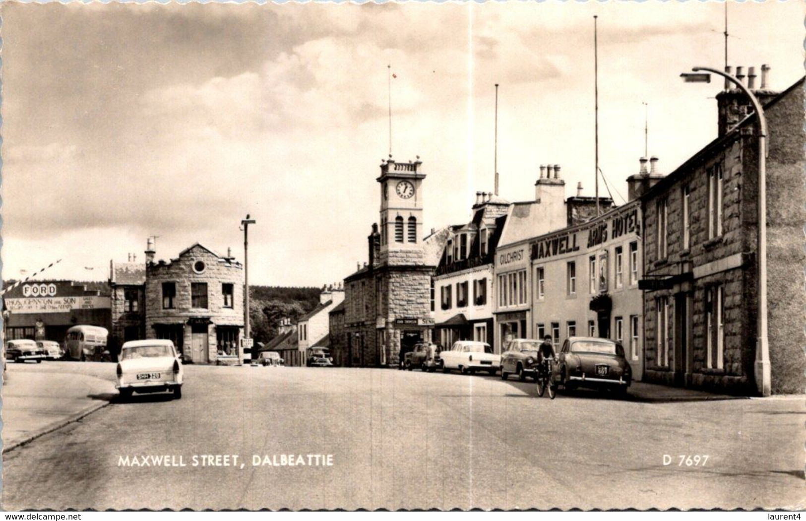 (1 G 48) UK Scotland - (very Old B/w Postcard) - Dalbeattie - Maxwell Street - Kirkcudbrightshire