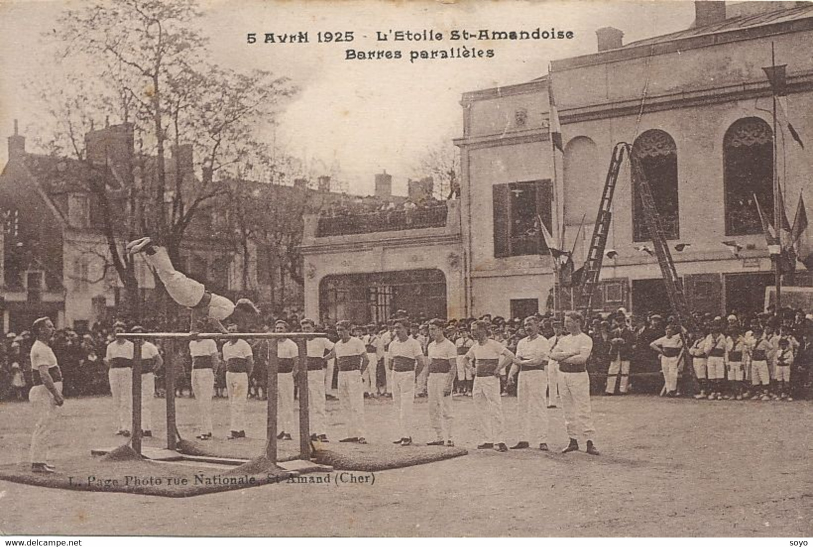 Barres Parallèles 5/4/1925 Etoile Saint Amandoise St Amand Montrond Concours Gymnastique Parallel Bars - Gymnastique