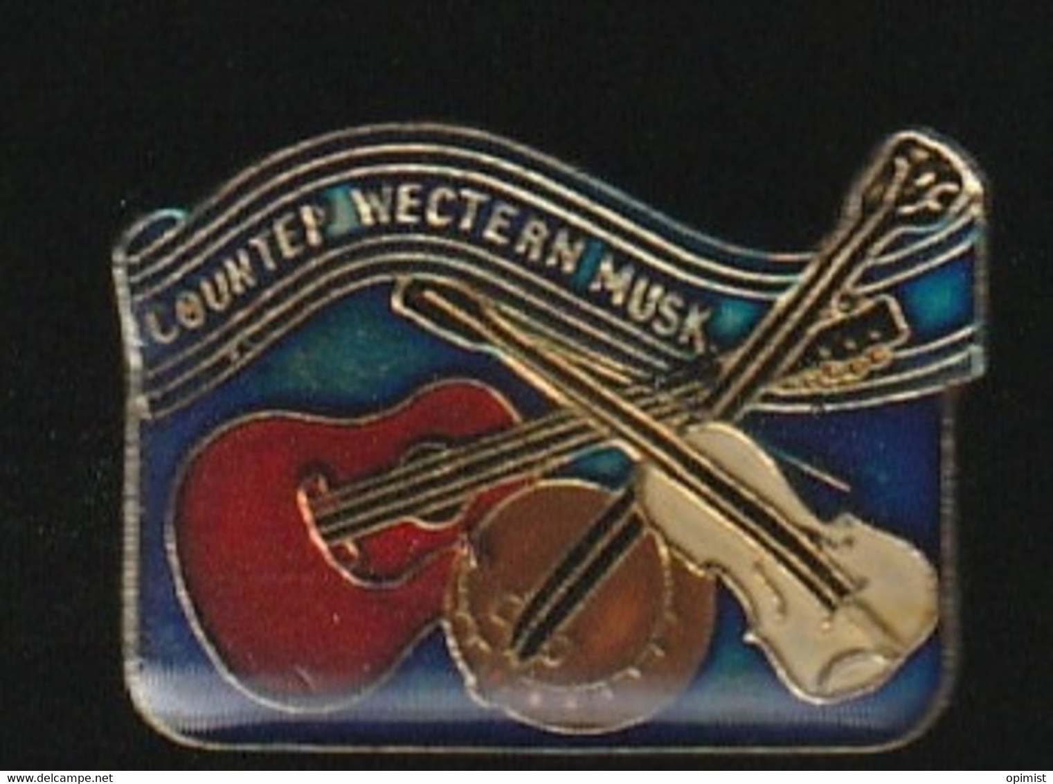 74292- Pin's.Country Western Music - Musique