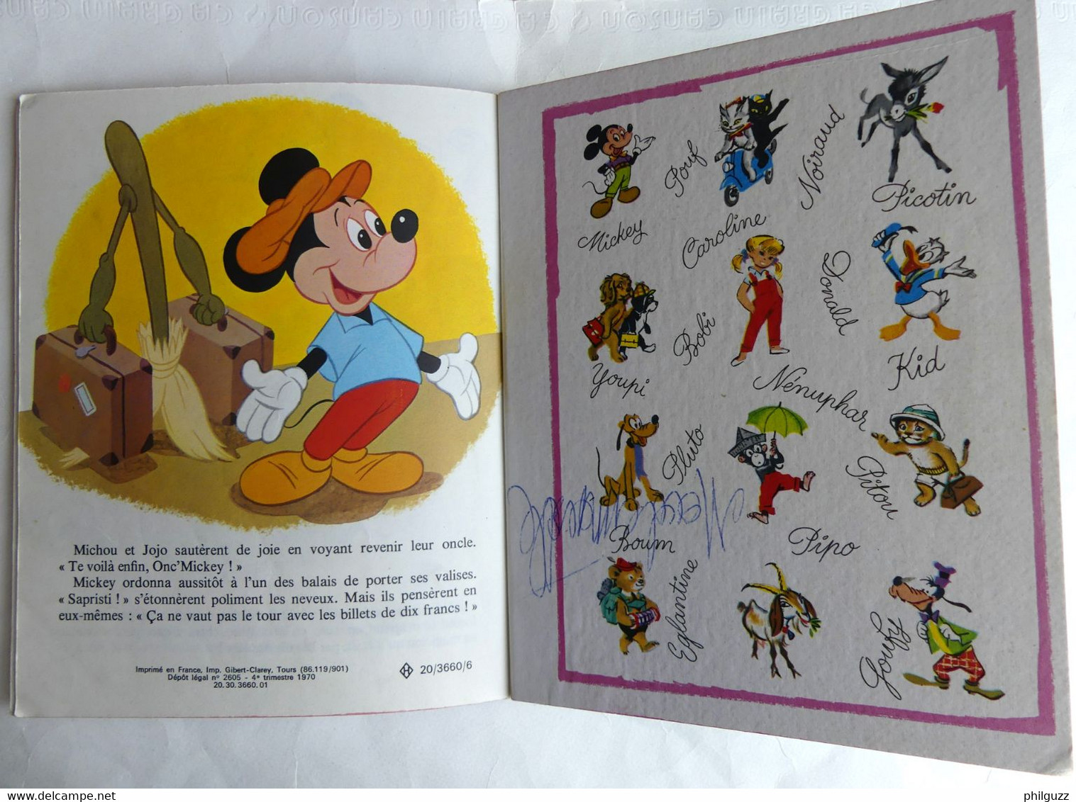 MINI ALBUM MICKEY MAGICIEN - WALT DISNEY - ALBUMS ROSES - HACHETTE 1959 Enfantina - Hachette