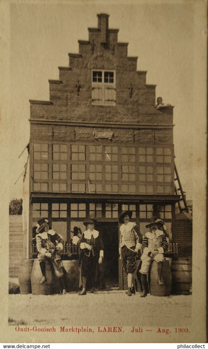 Laren (NH)  Oudt Gooisch Marktplein 1909 - Laren (NH)