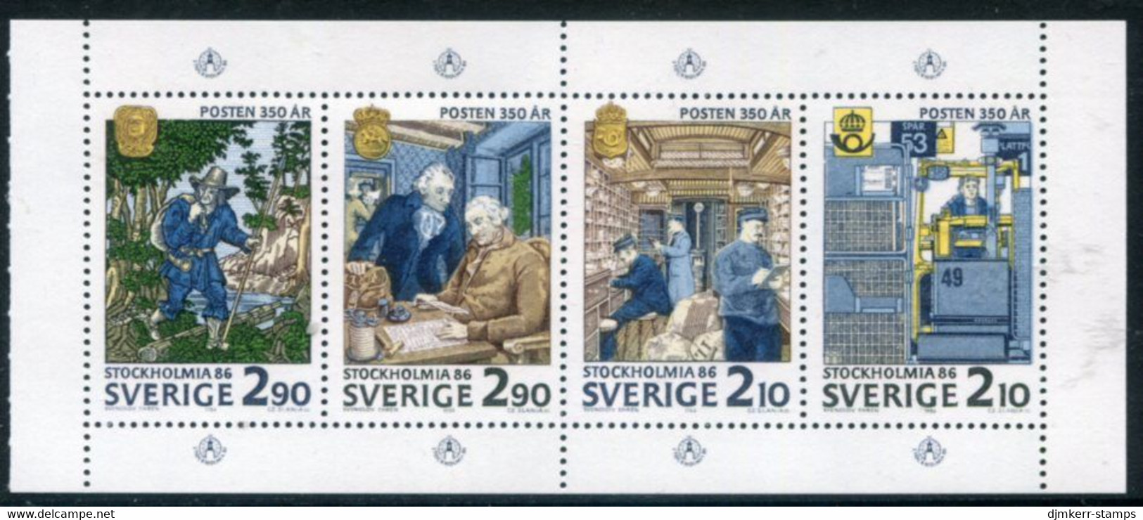 SWEDEN 1986 STOCKHOLM  '86 Philatelic Exhibition  MNH / **.  Michel 1399-1402 - Nuovi