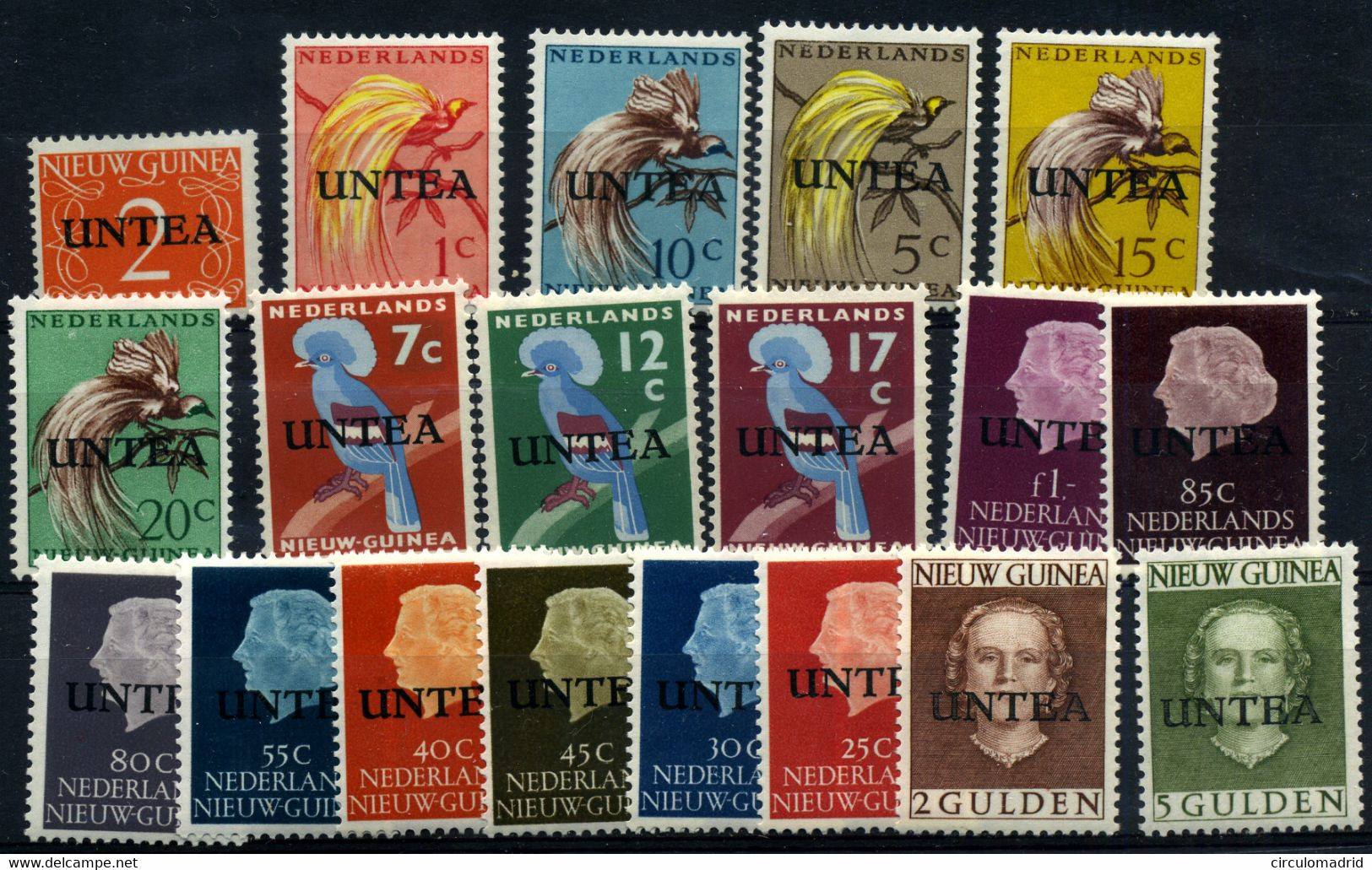 Nueva Guinea Holandesa Nº (Untea) 1/19**. Año 1962. - Nederlands Nieuw-Guinea