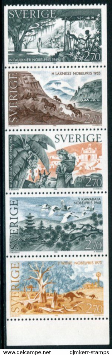 SWEDEN 1985 Nobel Literature Prize  MNH / **.  Michel 1364-68 - Unused Stamps
