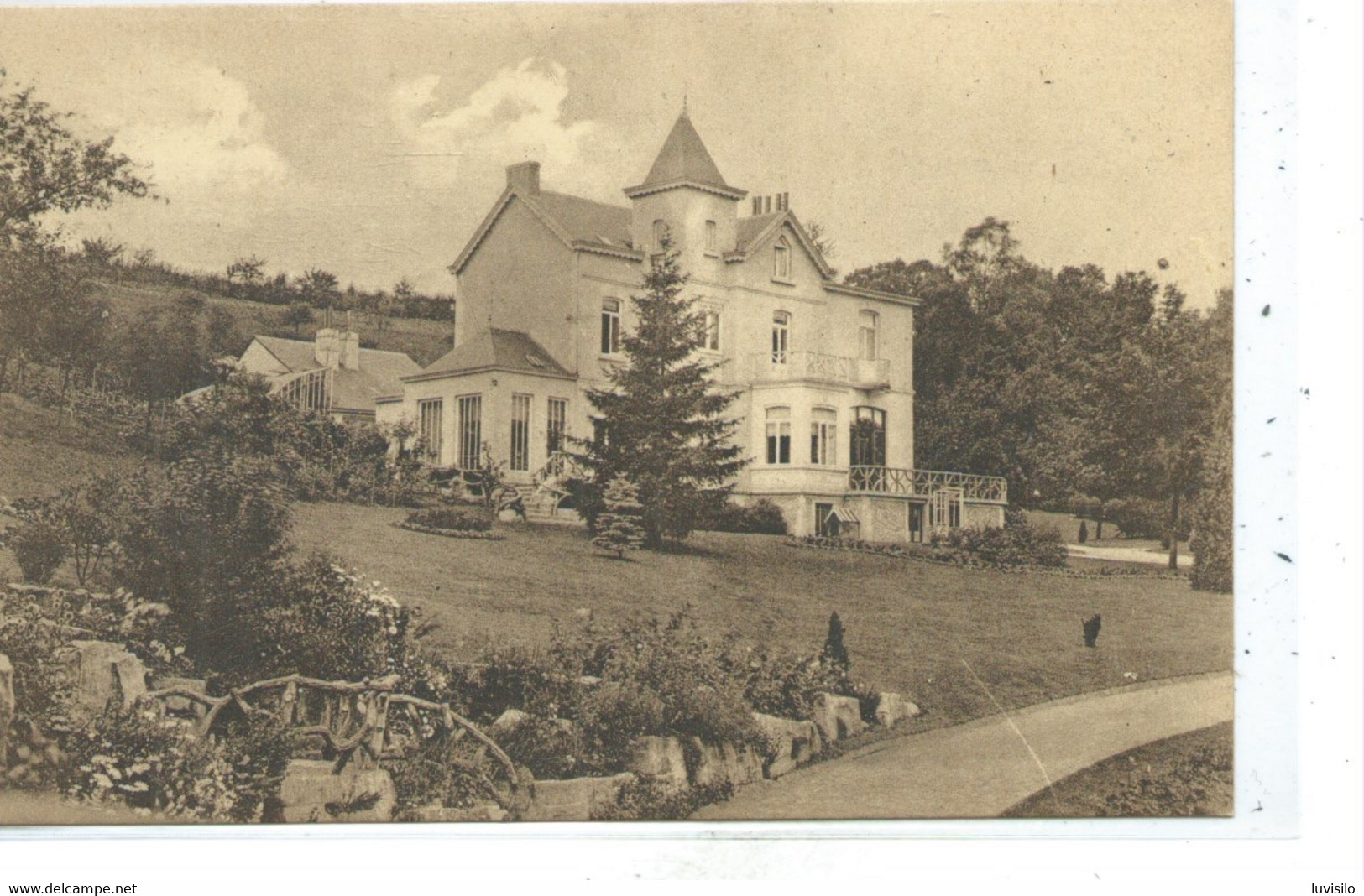 Landelies (carte Sans Intitulé ) Inscription Demeure De Léopold Tirou - Montigny-le-Tilleul