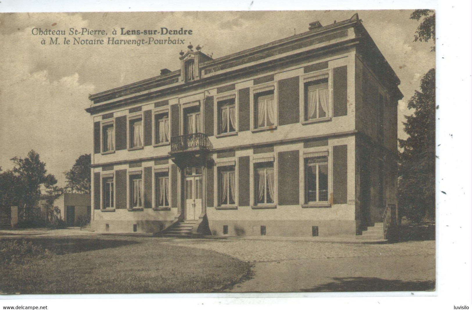 Lens-sur-Dendre - Château St Pierre  à M. Le Notaire Harvengt-Pourbaix, - Lens