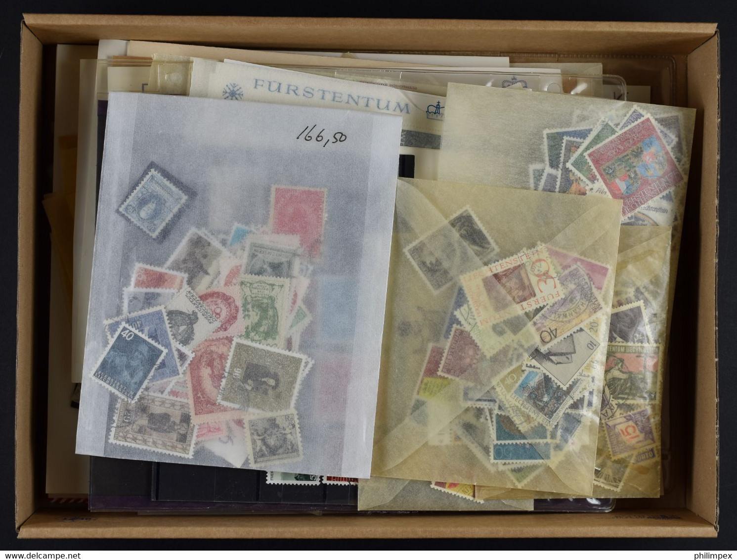 LIECHTENSTEIN, ACCUMULATION  WAY OVER 2000 STAMPS