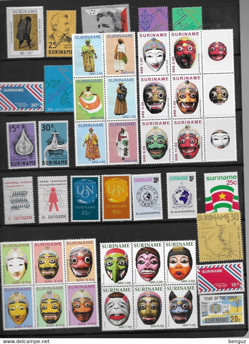 SURINAM Lot Divers Timbres Neufs*/** - Surinam