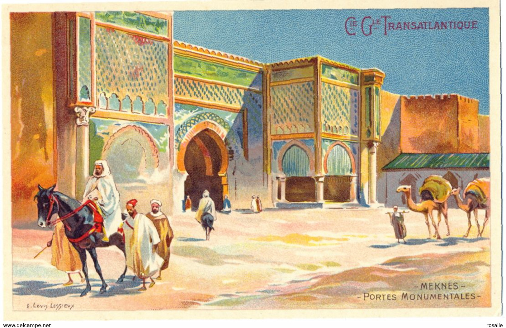 Cie Gle TRANSATLANTIQUE  MEKNES PORTES MONUMENTALES - Lessieux