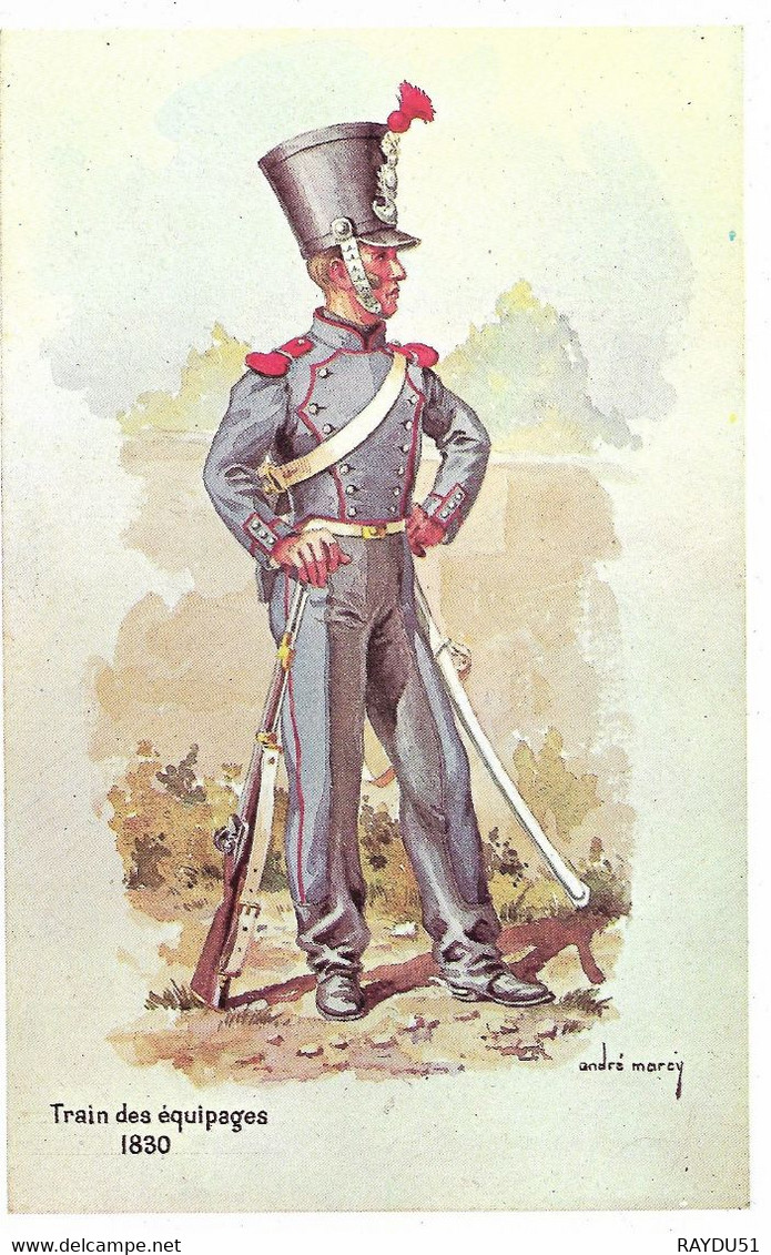 TRAIN DES EQUIPAGES 1830 - Uniforms