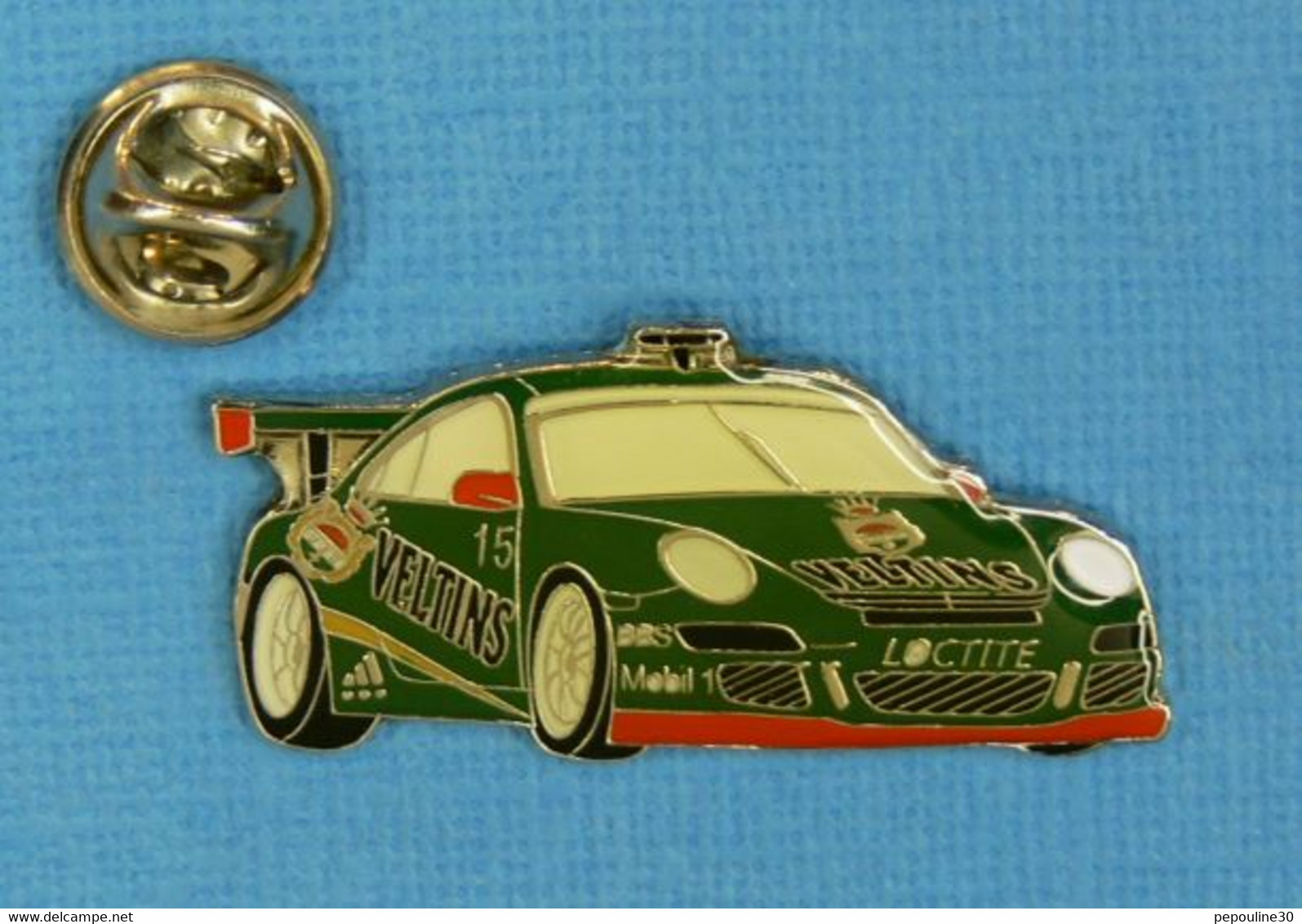 1 PIN'S //  ** PORSCHE 911 / VELTINS N°15 / 1997 ** - Porsche