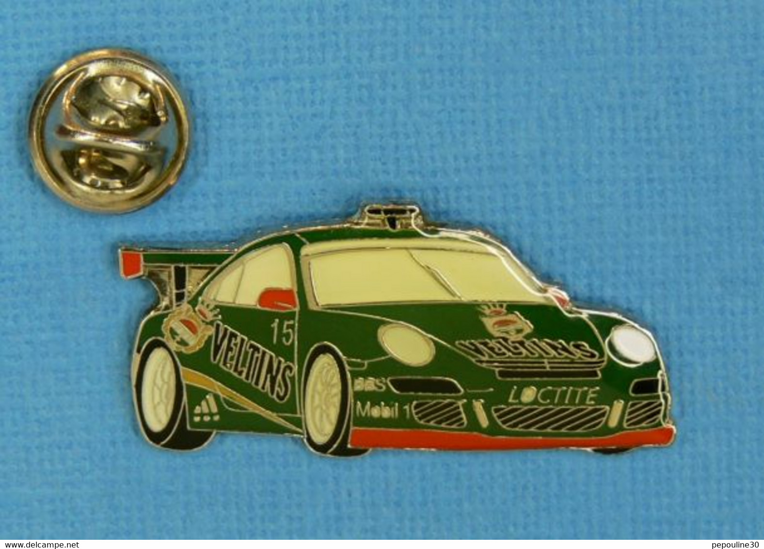 1 PIN'S //  ** PORSCHE 911 / VELTINS N°15 / 1997 ** - Porsche