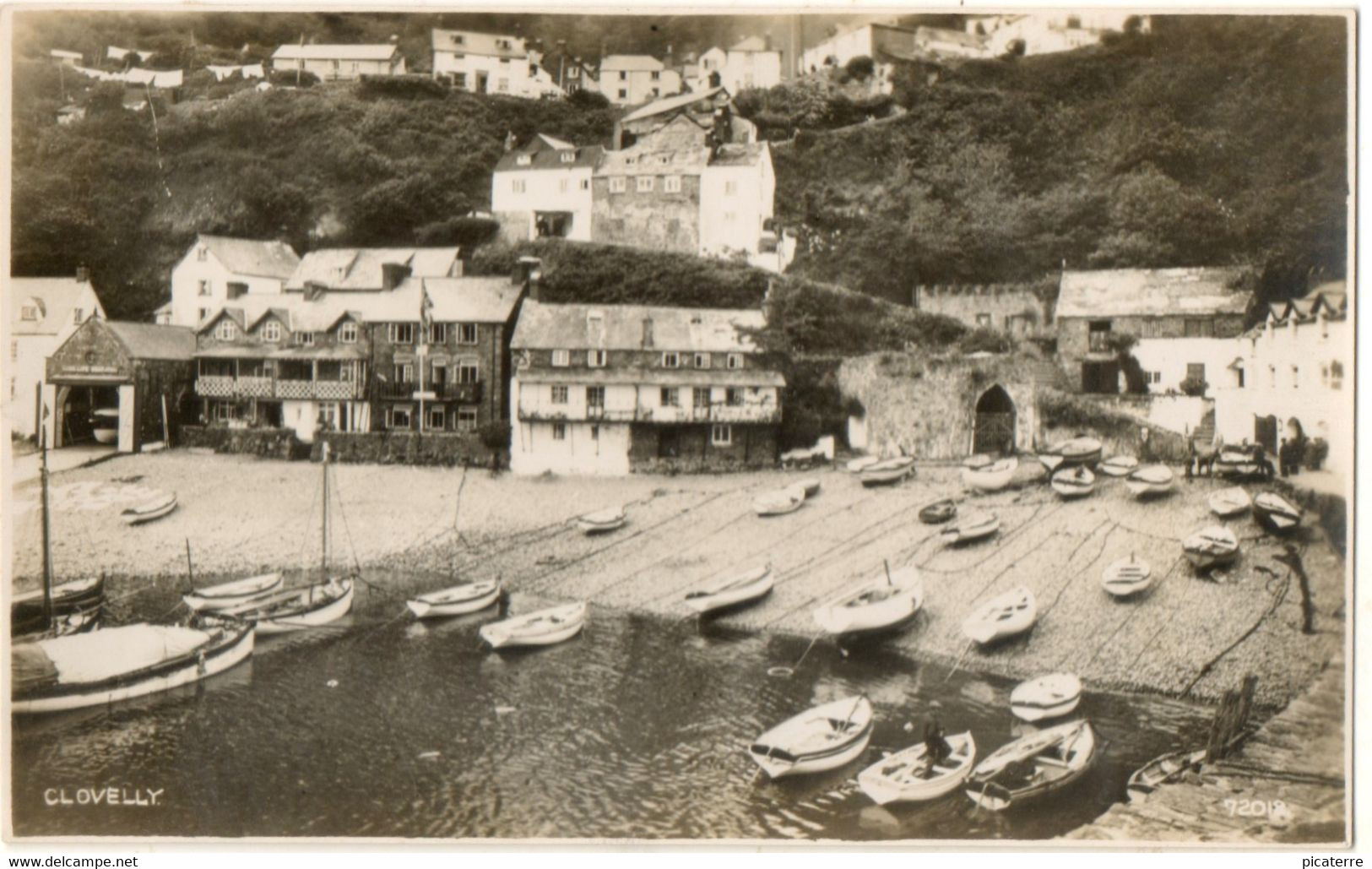 Clovelly, Harbour  With Fishing Boats C1905   Photochrom  72018 - Clovelly