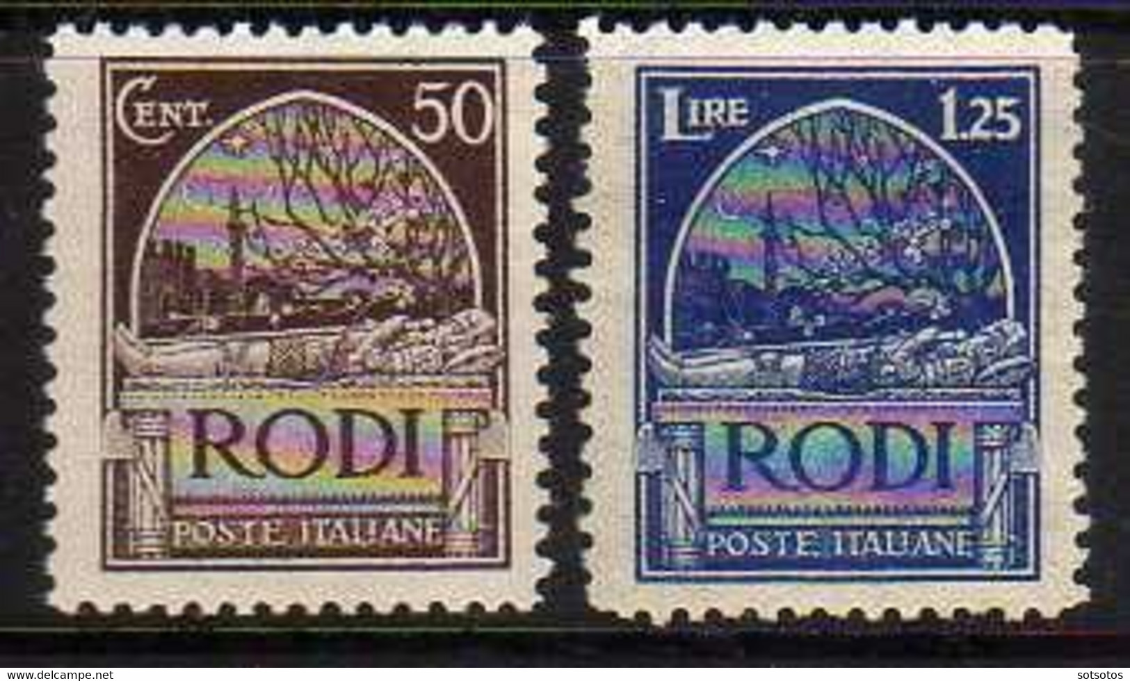 Egeo: Aegean Islands (Italian Dominion) 1929 - 9 Values Complete Set "Pittorica" MH - Very Nice - Sassone 2022 #S2 - Aegean