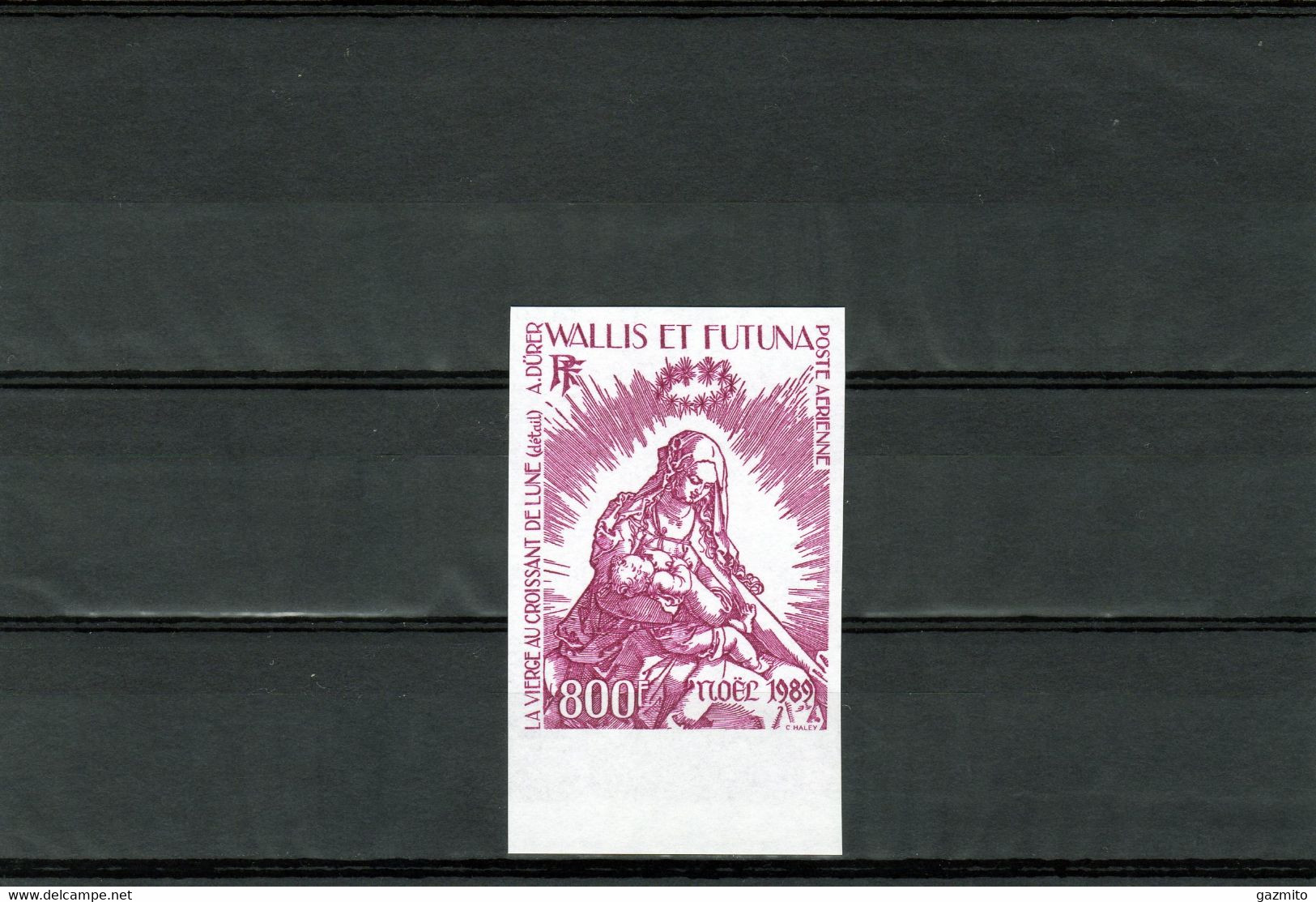Wallis Futuna 1989, Christmas, Durer, 1val IMPRFORATED - Gravures