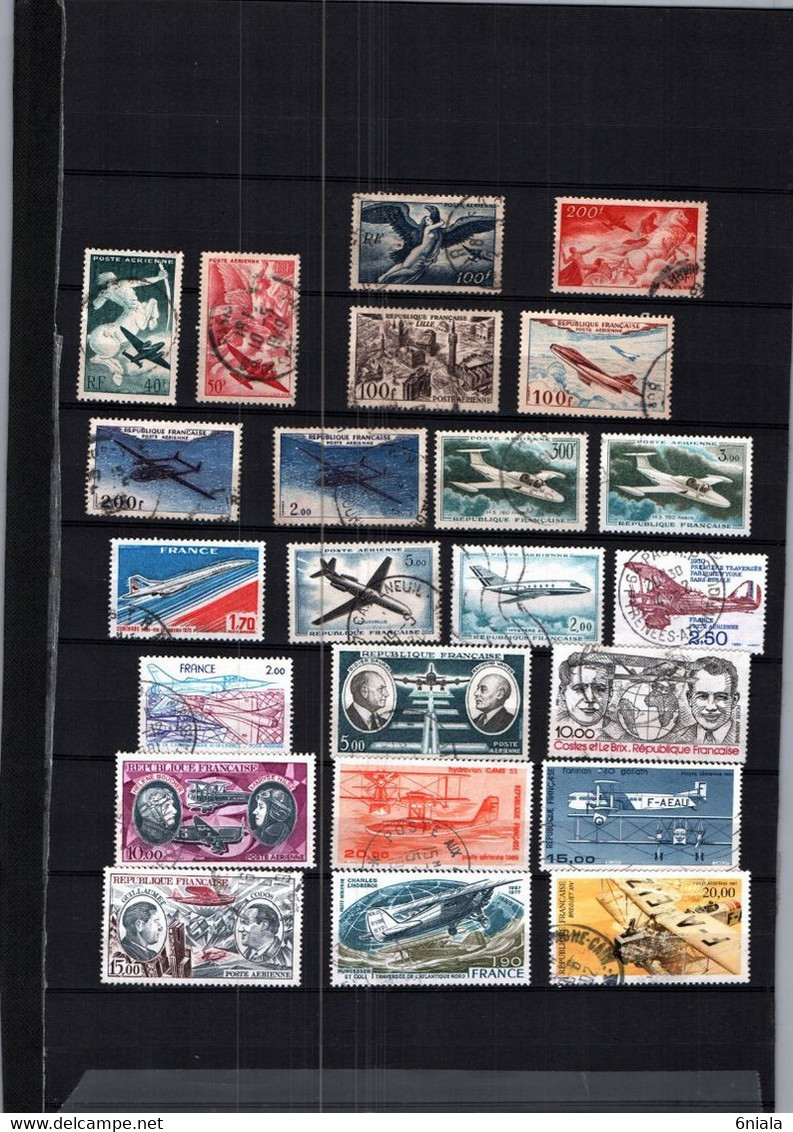 7681   Lot De  TIMBRES POSTE AERIENNE  FRANCE OBLITERES - 1927-1959 Gebraucht