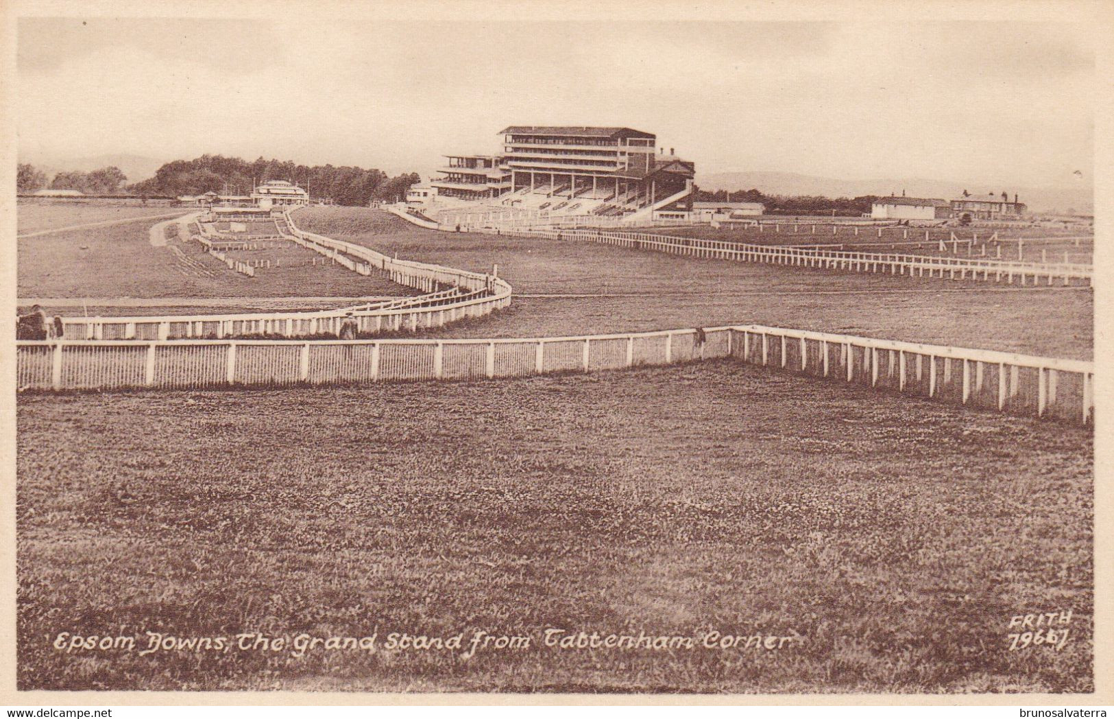 EPSOM - Downs The Grand Stand From Tattenham Corner - Surrey