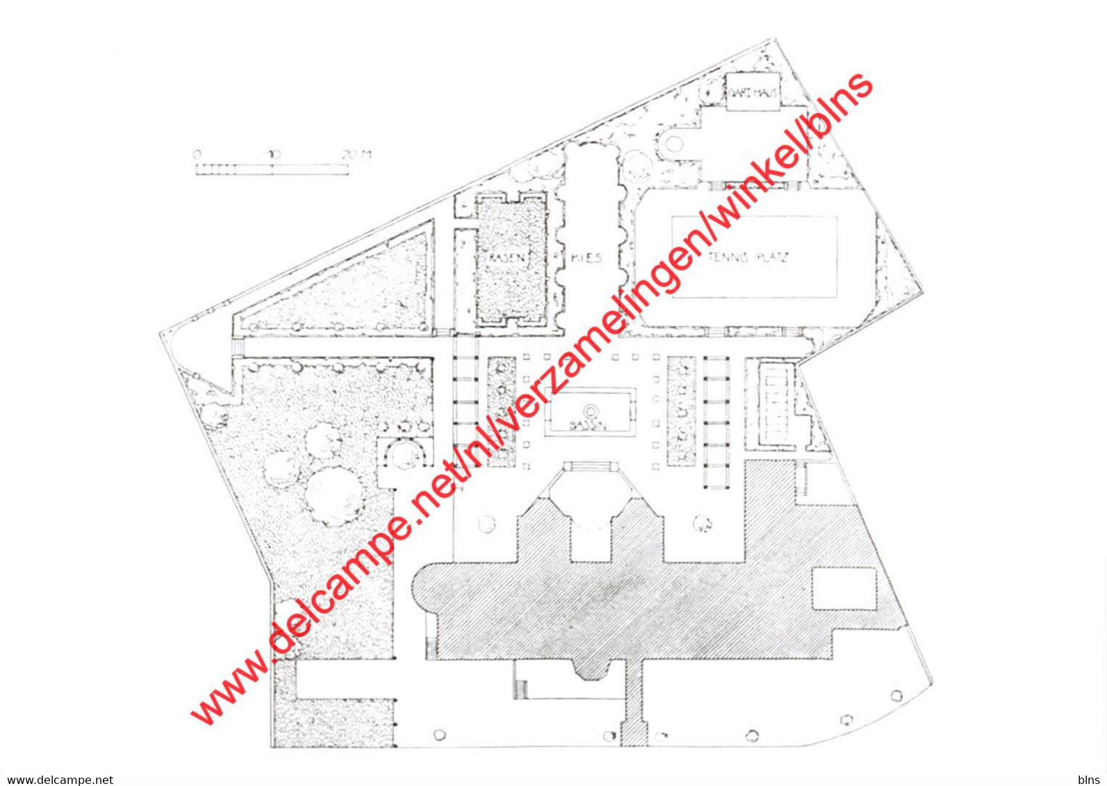 Maison Stoclet - Arch Josef Hoffmann - Plan D'ensemble De L'aménagement Du Jardin - St-Pieters-Woluwe - Woluwe-St-Pierre - Woluwe-St-Pierre - St-Pieters-Woluwe