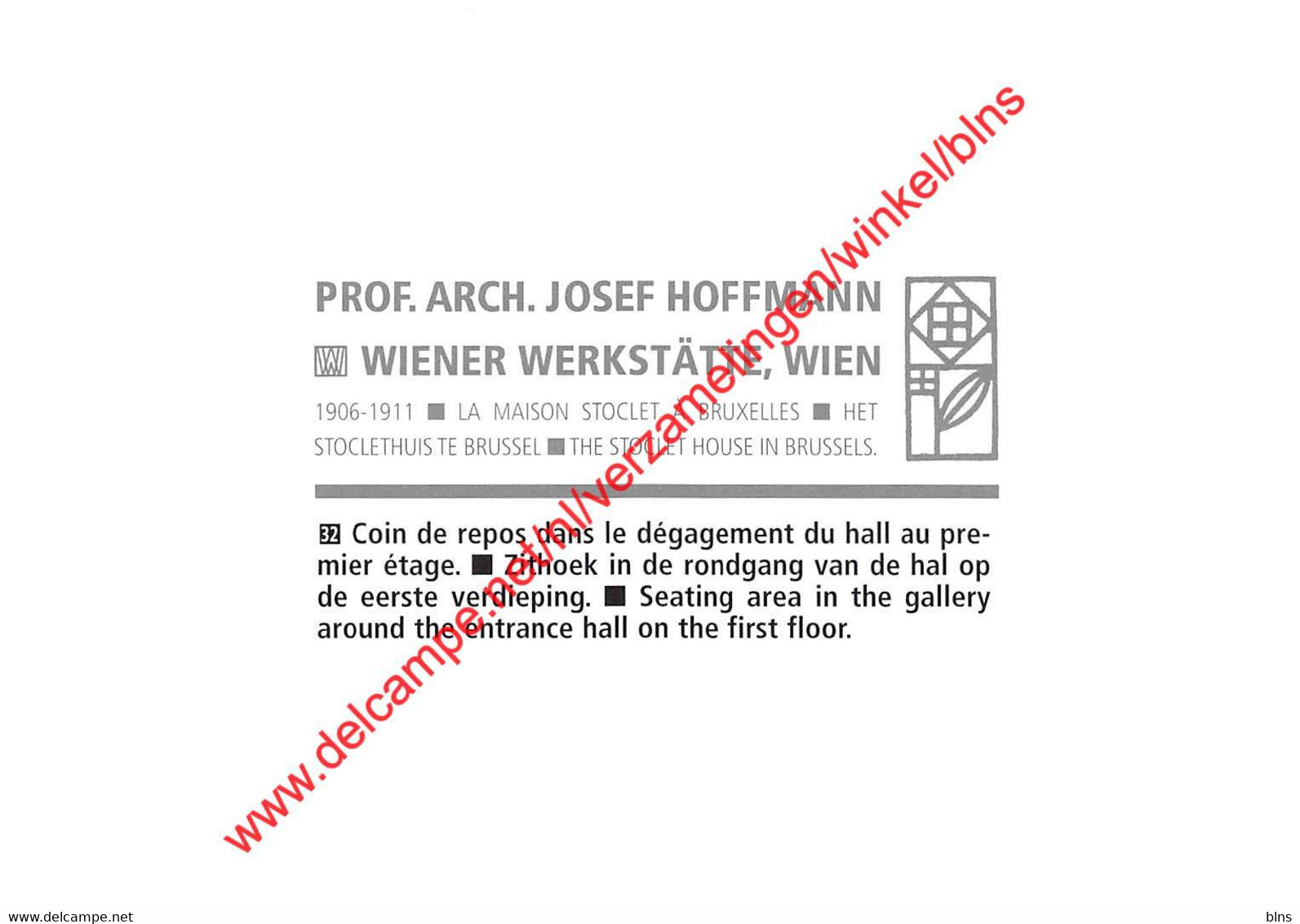 Maison Stoclet - Arch Josef Hoffmann - Coin De Repos - St-Pieters-Woluwe - Woluwe-St-Pierre - Woluwe-St-Pierre - St-Pieters-Woluwe