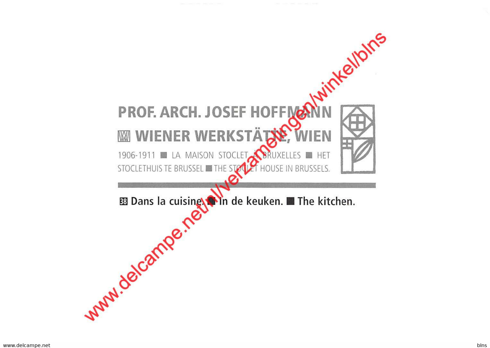 Maison Stoclet - Arch Josef Hoffmann - Dans La Cuisine - St-Pieters-Woluwe - Woluwe-St-Pierre - St-Pieters-Woluwe - Woluwe-St-Pierre