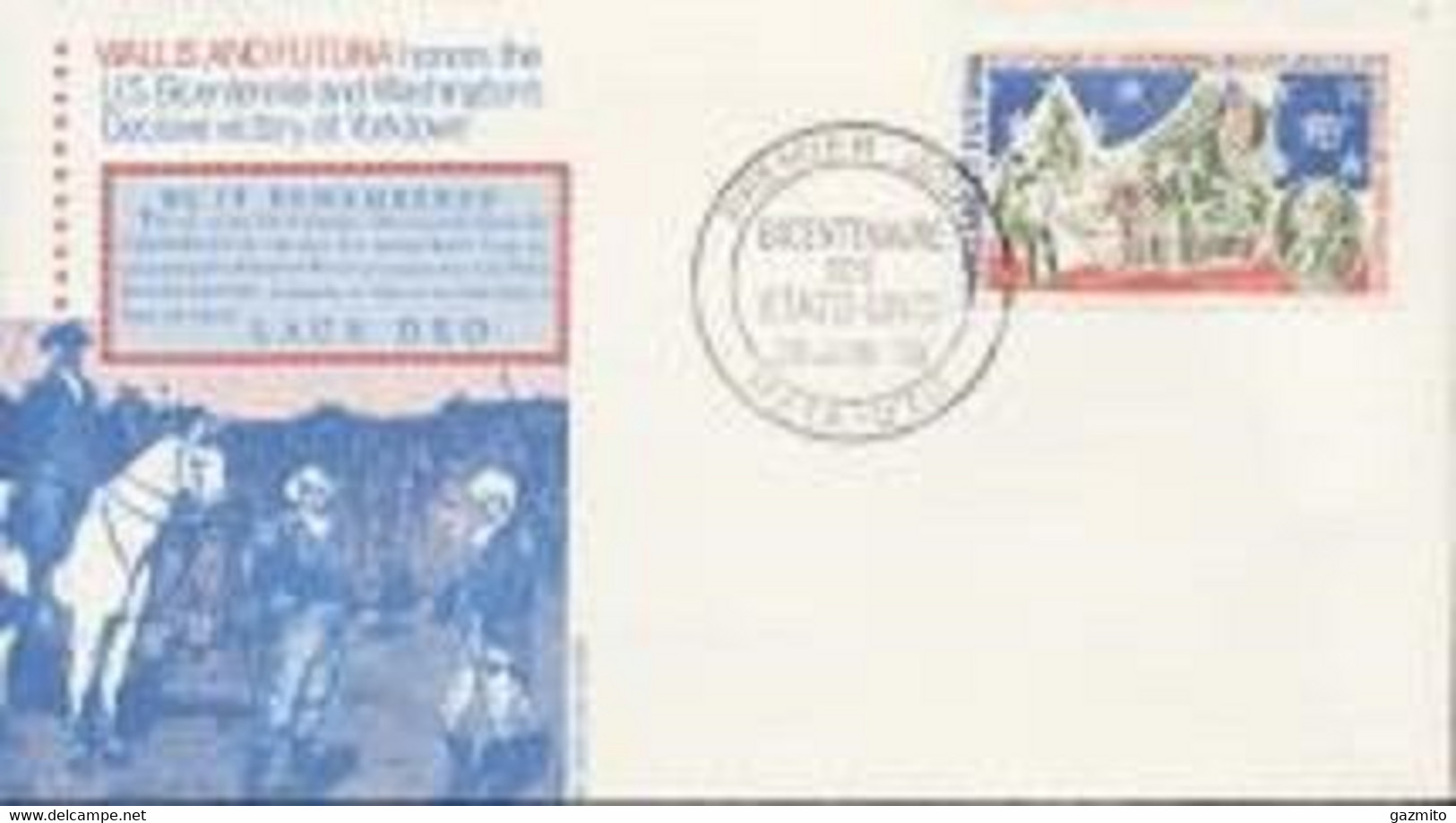Wallis Futuna 1976, 200th Indipendence USA, Washington, 1val In FDC - Lettres & Documents