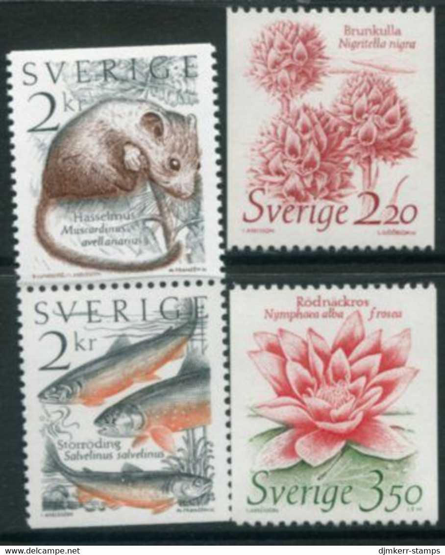 SWEDEN 1985 Flora And Fauna  MNH / **.  Michel 1322-25 - Nuovi