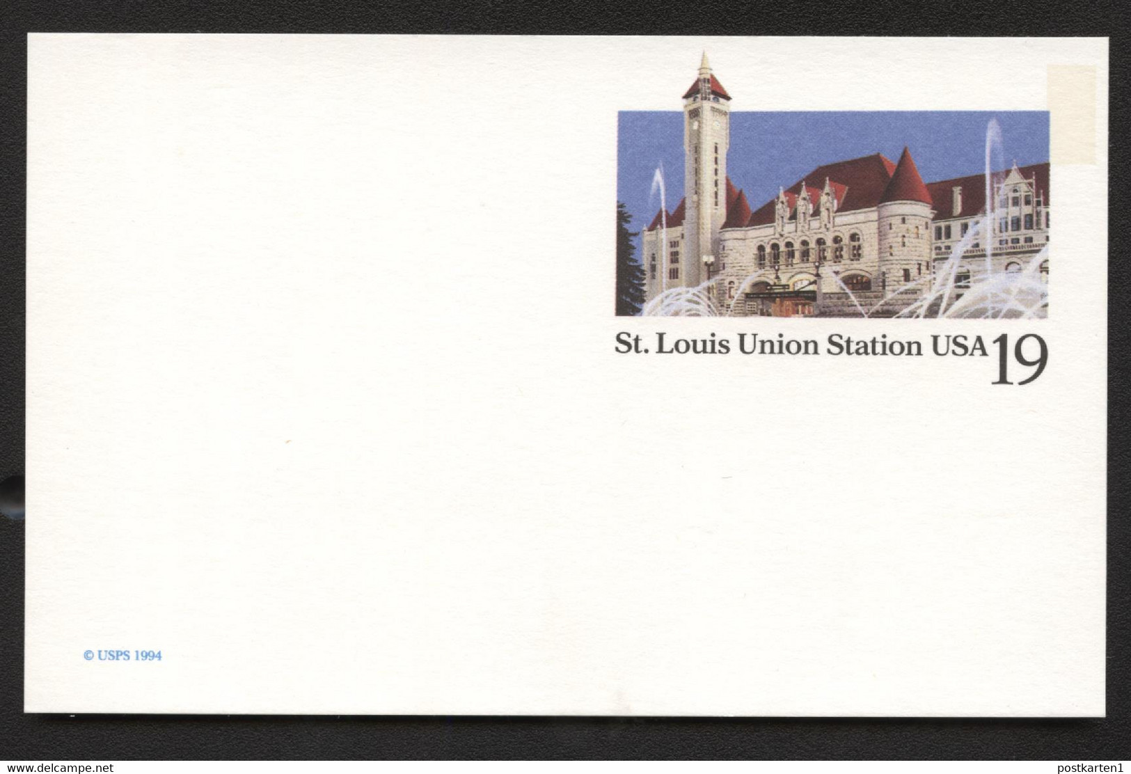 ST. LOUIS UNION STATION USA UX177 Postal Card Mint 1994 - 1981-00
