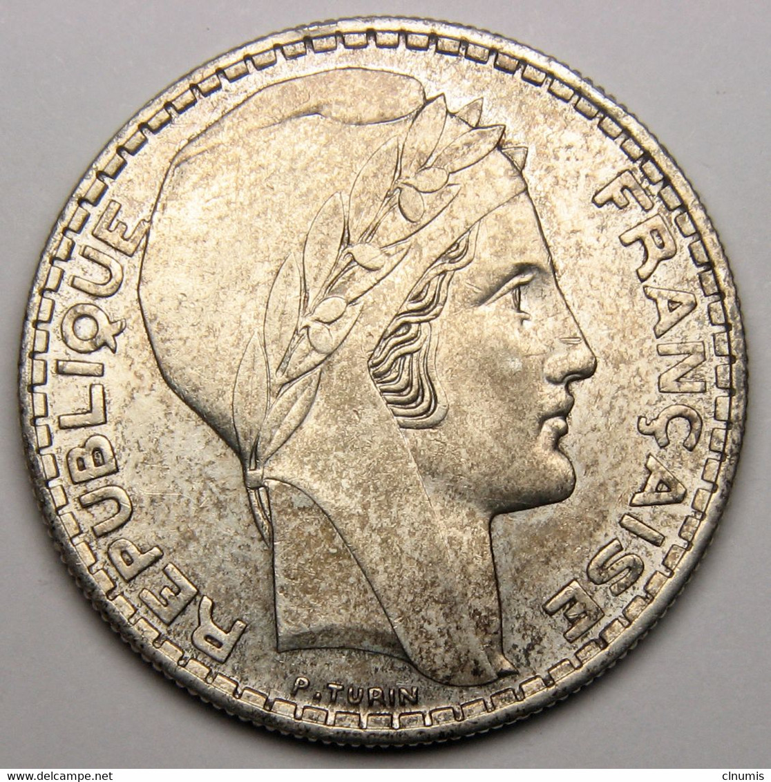 20 Francs Turin, 1938, Argent - III° République - 20 Francs