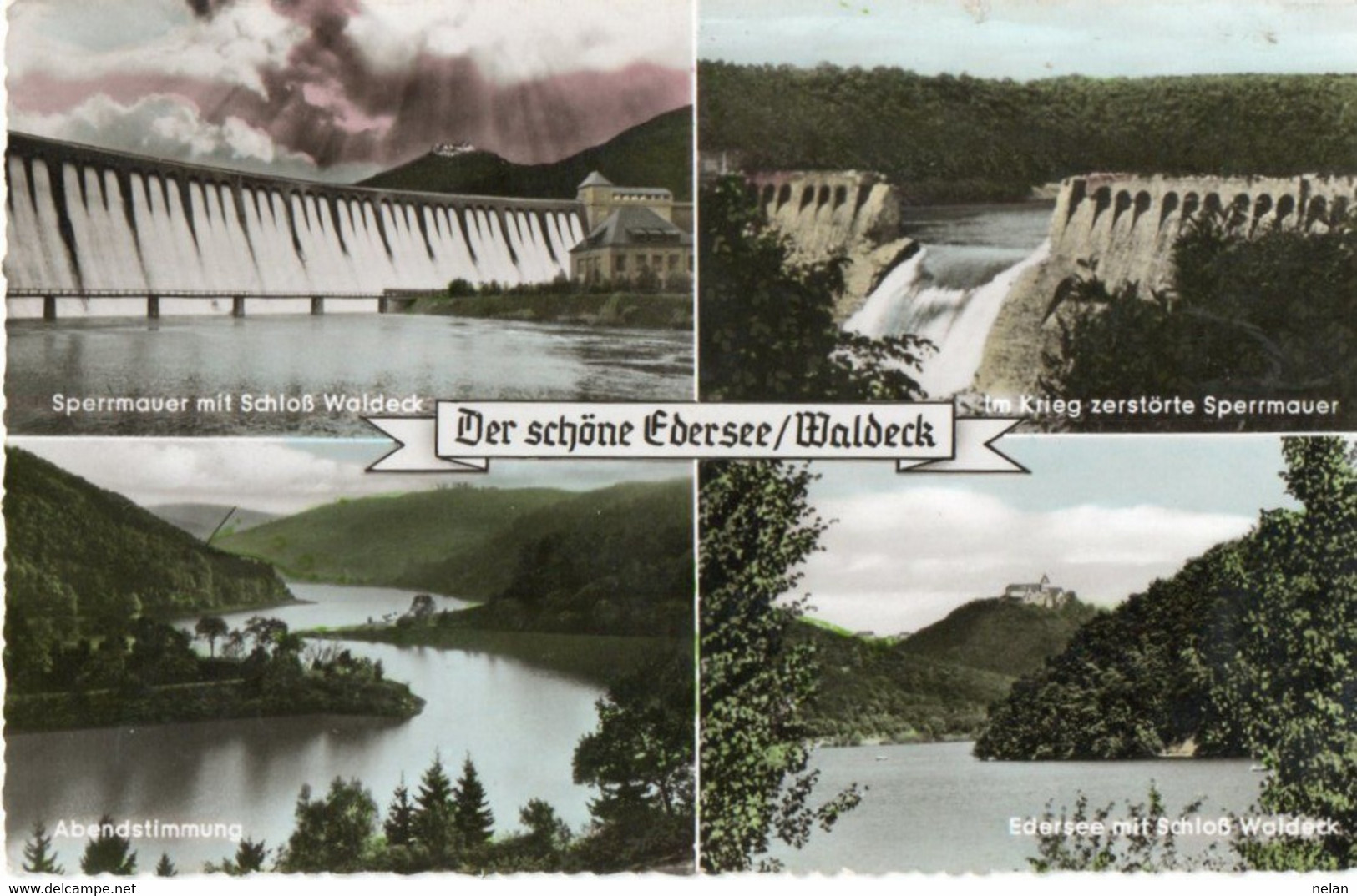 DER SCHONE EBERSEE WALDECK - F.P. - STORIA POSTALE - Edersee (Waldeck)