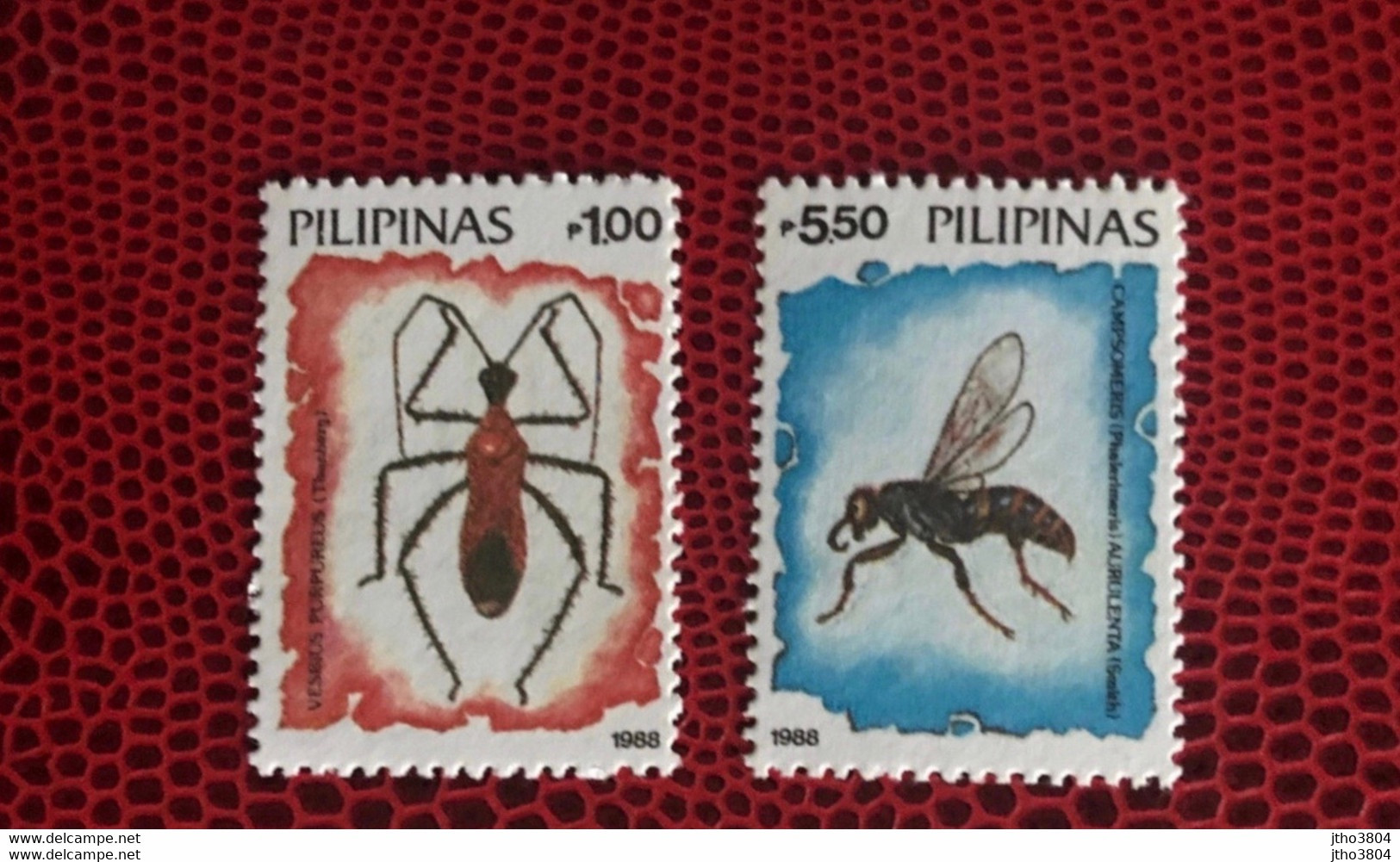 PHILIPPINES 1988 2v Neuf MNH ** Mi 1849 1850 Insectes Insects Insekten PILIPINAS - Autres & Non Classés