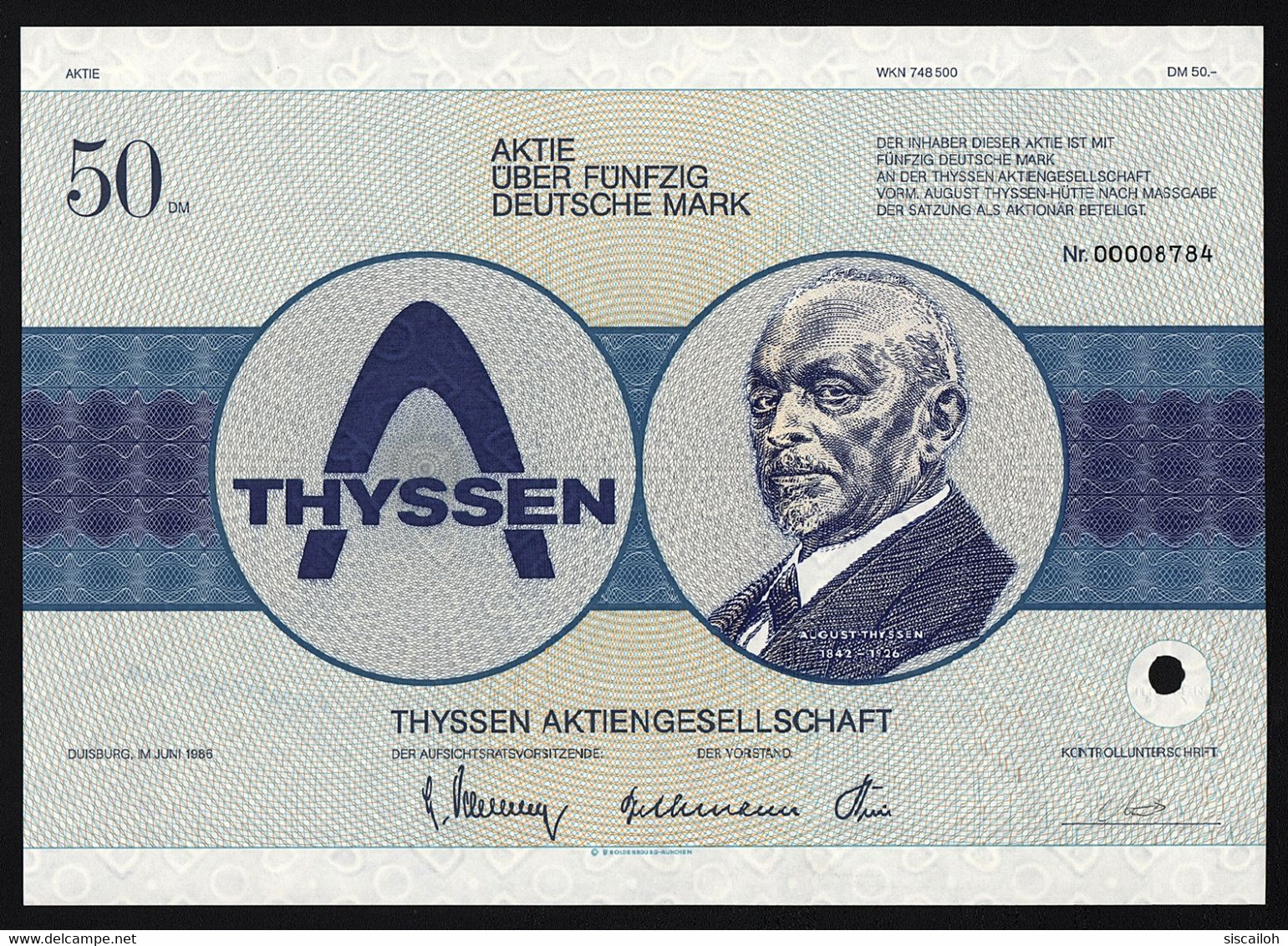 1986 Duisburg, Germany: Thyssen Aktiengesellschaft (now Thyssenkrupp) - Steel Manufacturer - Industrie