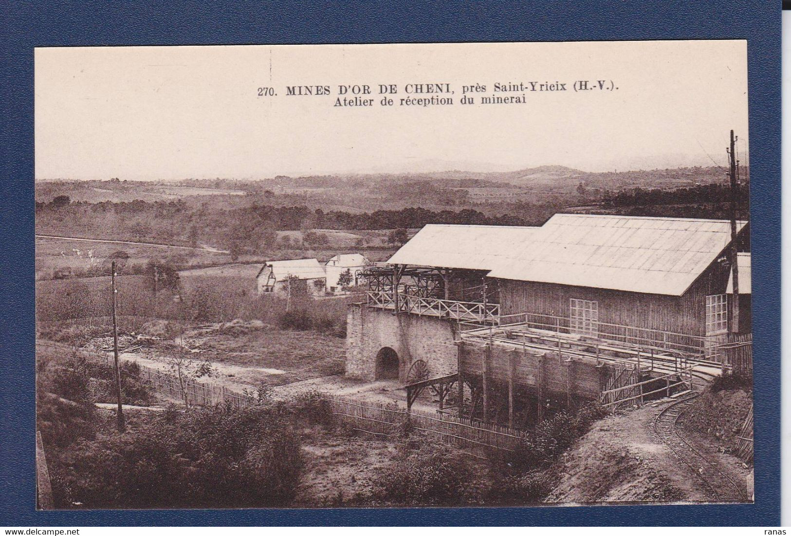 CPA [87] Haute-Vienne > Saint Yrieix La Perche Mines D'or De Cheni Mine Mining Non Circulé - Saint Yrieix La Perche
