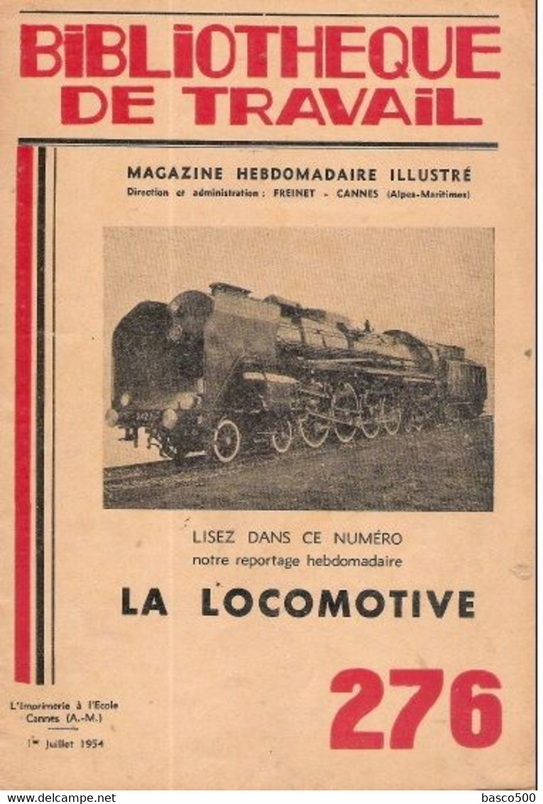 1954 "La LOCOMOTIVE" Bibliothèque De Travail N°276 - Railway & Tramway