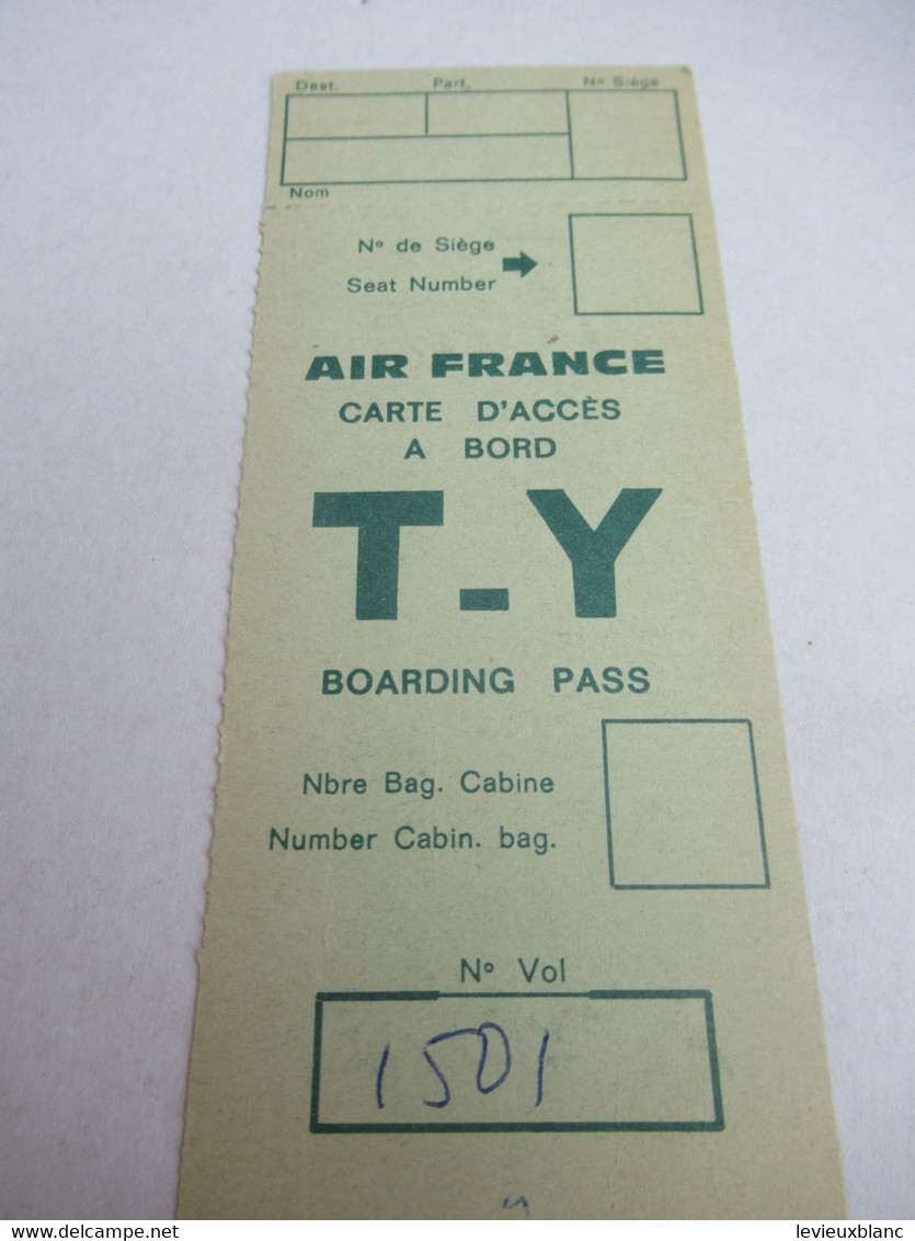 Aviation Commerciale/ AIR-FRANCE/Carte D'embarquement/ Hertz / Vers 1960           BIAV1 - Bordkarten