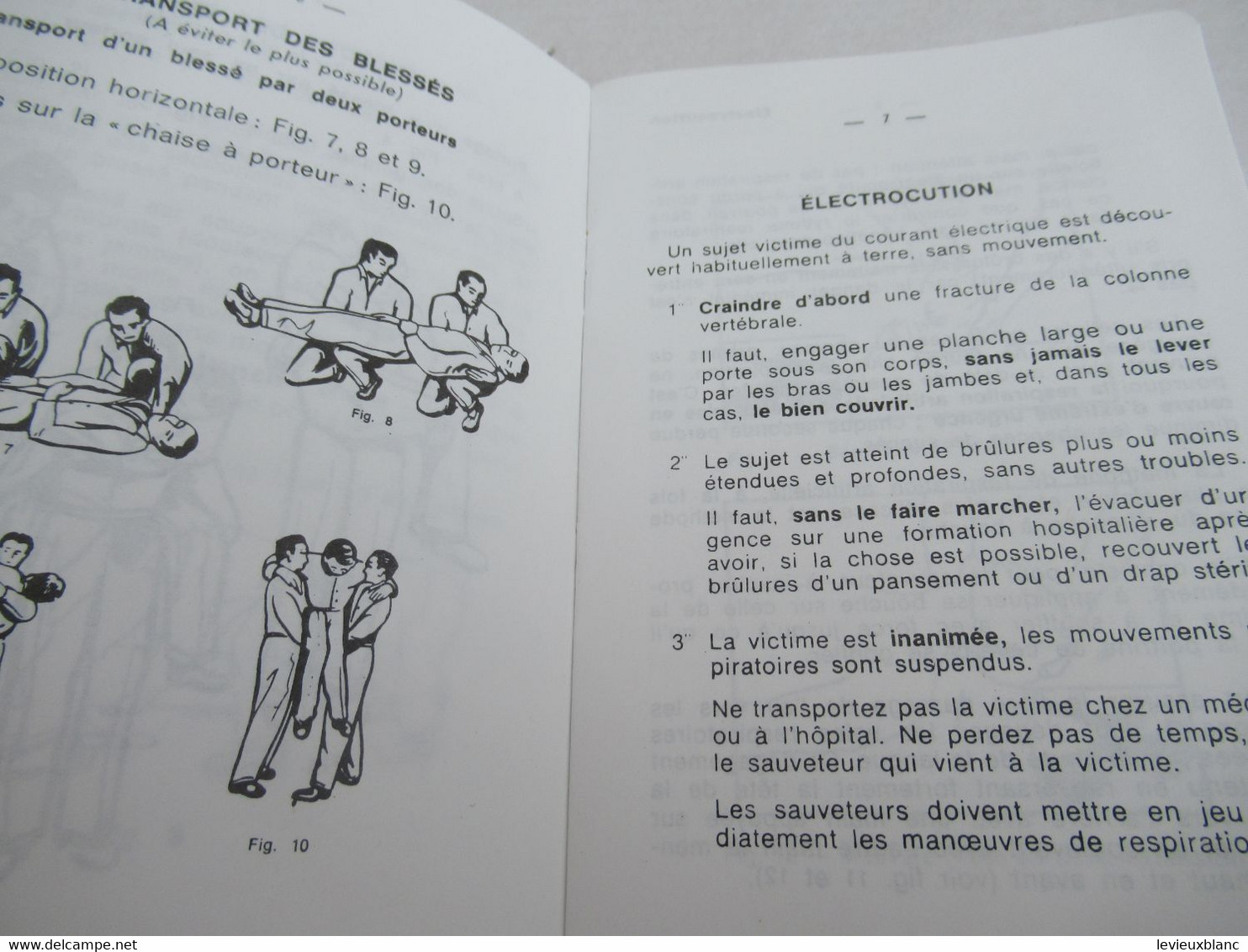 S.N.C.F.F./Direction du Personnel /AIDE-MEMOIRE du SECOURISTE/1972        TRA62