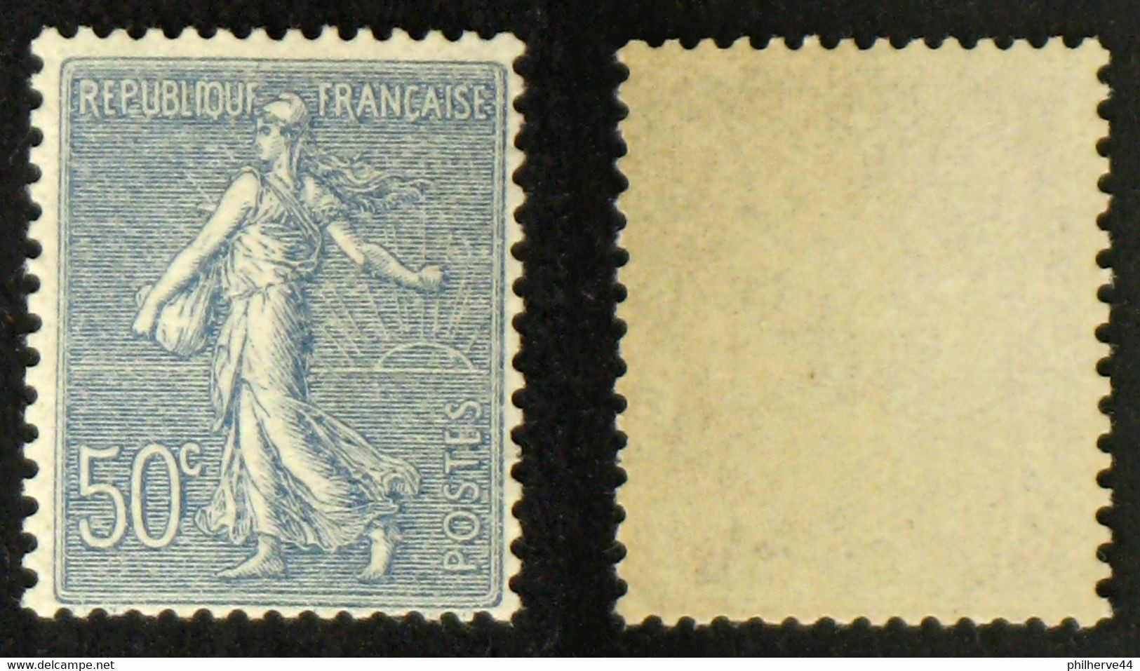 N° 161 50c Bleu SEMEUSE LIGNEE Neuf N** TB Cote 90€ - 1903-60 Sower - Ligned