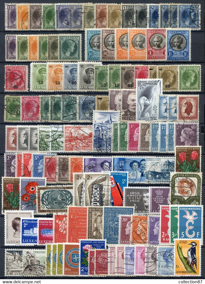 LUXEMBOURG -  LOT De 115 Timbres Neufs Et Oblitérés - 115 Stamps Ø Used And Neufs ⭐ Et Neufs ⭐⭐ - Sammlungen