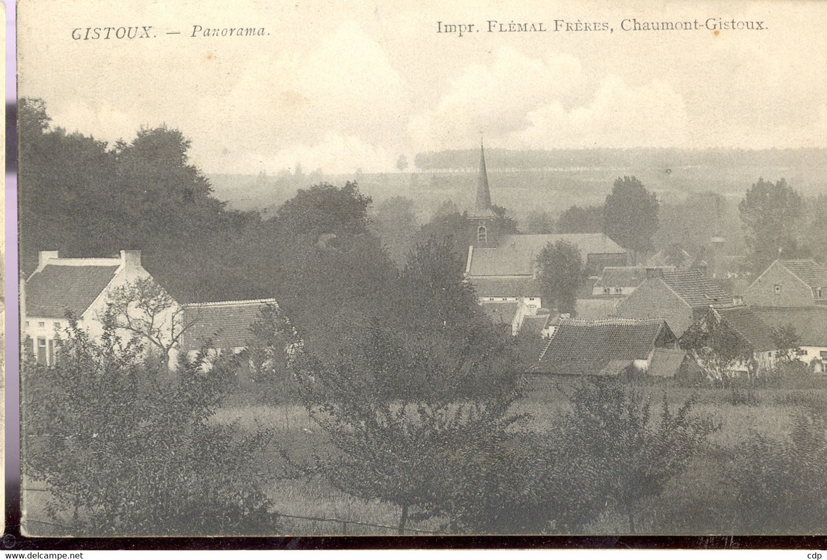 Cpa Gistoux   1906 - Chaumont-Gistoux