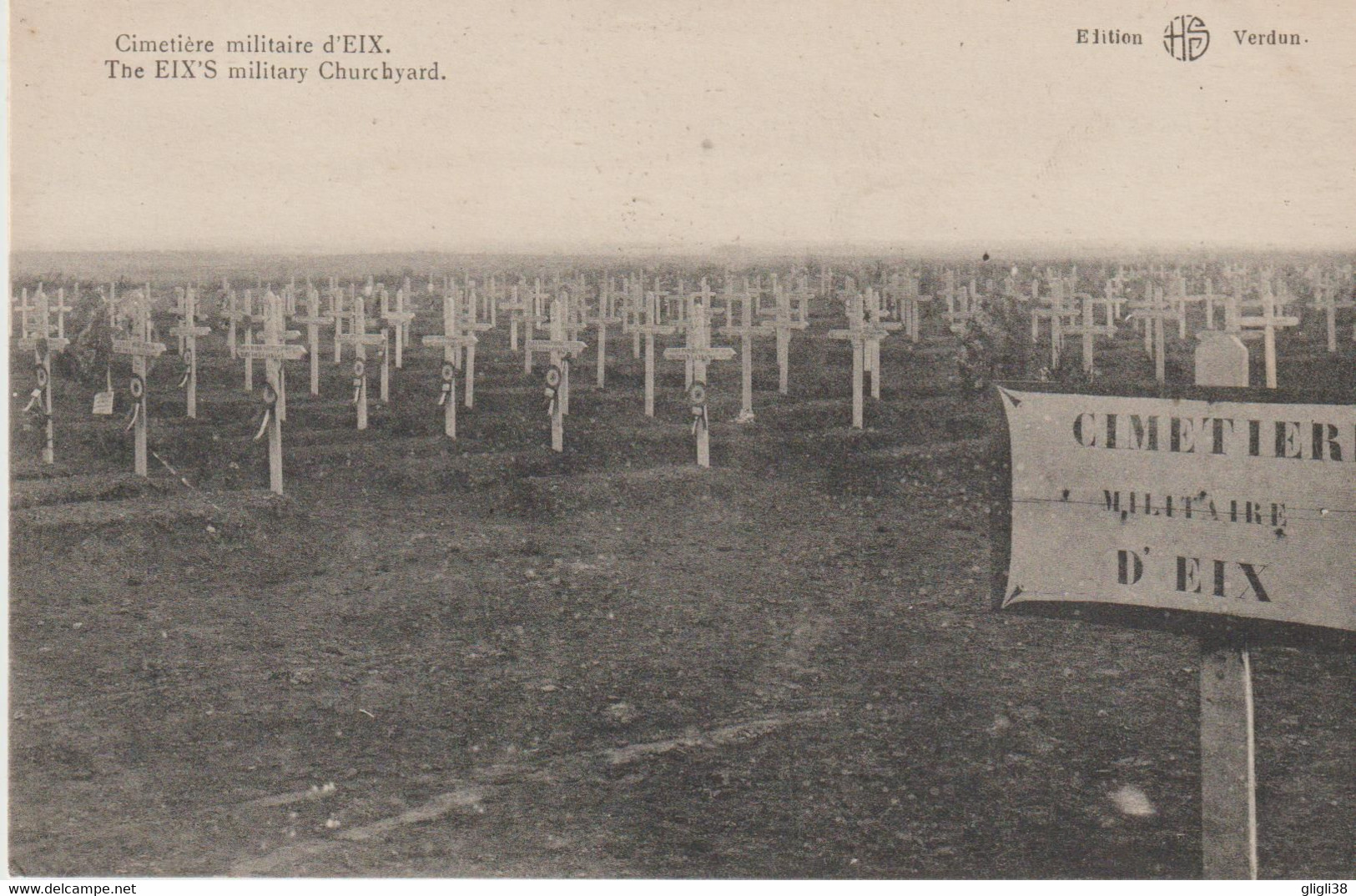 CPA-55-Meuse- Cimetière Militaire D' EIX- - Altri & Non Classificati