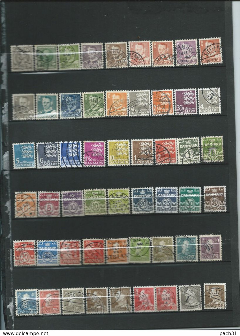 Danemark  Lot De Timbres Oblitérés Différents - Collezioni