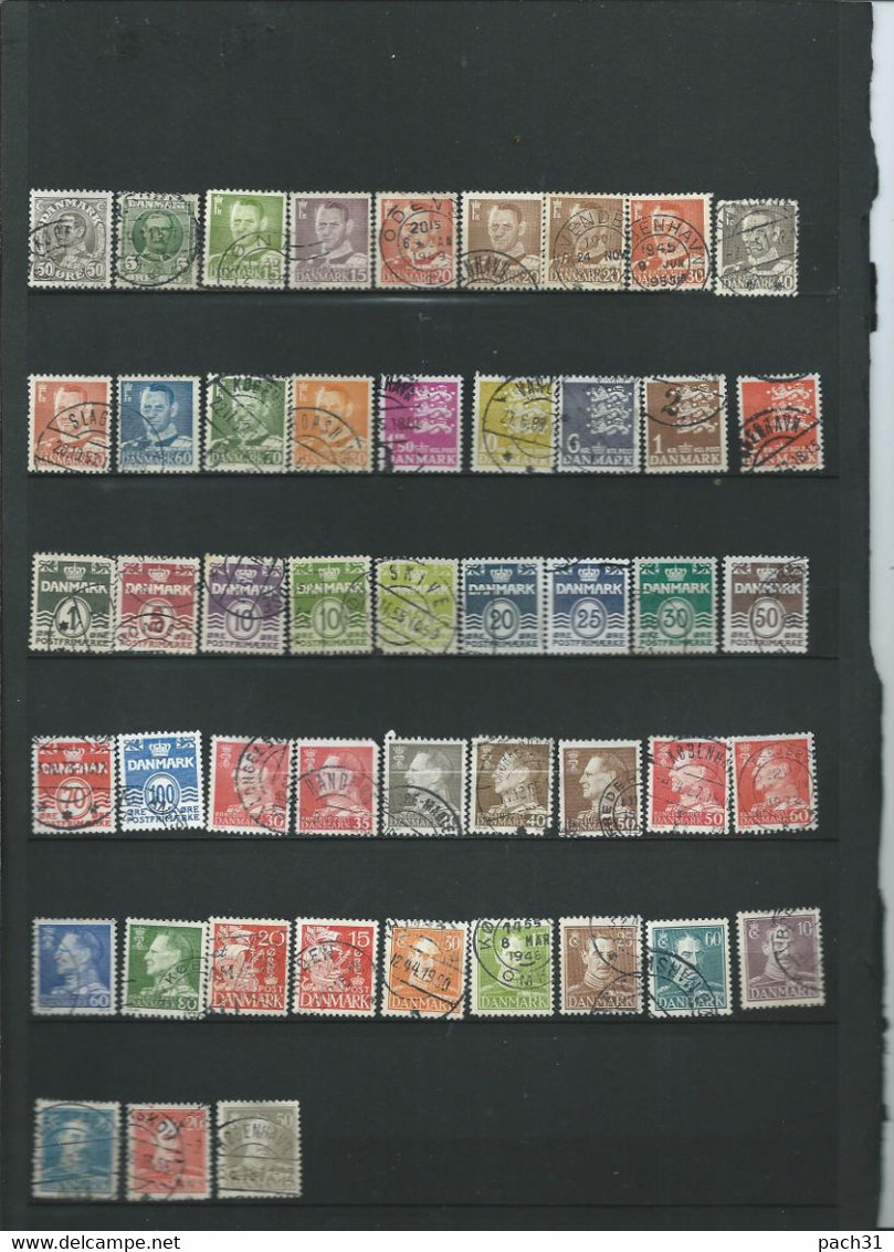 Danemark  Lot De Timbres Oblitérés Différents - Collezioni